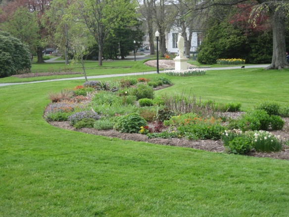 Perennial border by the stream at the Halifax Public Gardens